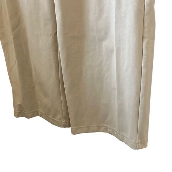 Pull On Wide Leg Lounge Pants High Waist Elastic Waistband Trousers - Picture 2 of 5